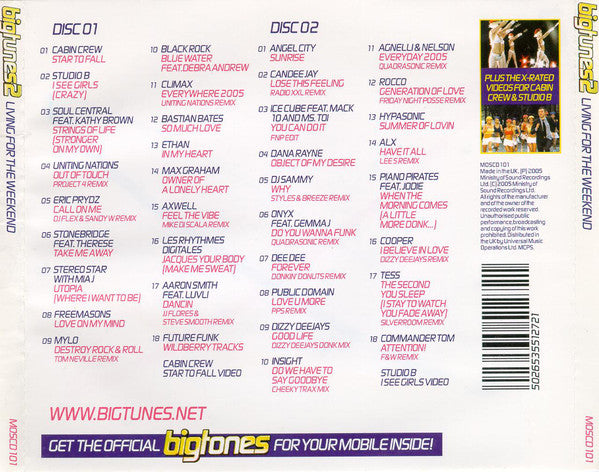 Various : Big Tunes 2 (Living For The Weekend) (2xCD, Comp, Mixed)