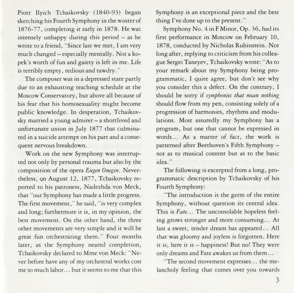 Pyotr Ilyich Tchaikovsky / Sergei Prokofiev - Lorin Maazel, The Cleveland Orchestra / Orchestre National de France : Tchaikovsky: The Great Symphonies, Vol. III (CD, Comp)