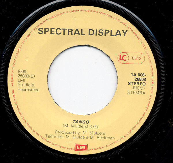 Spectral Display : It Takes A Muscle To Fall In Love (7", Single)