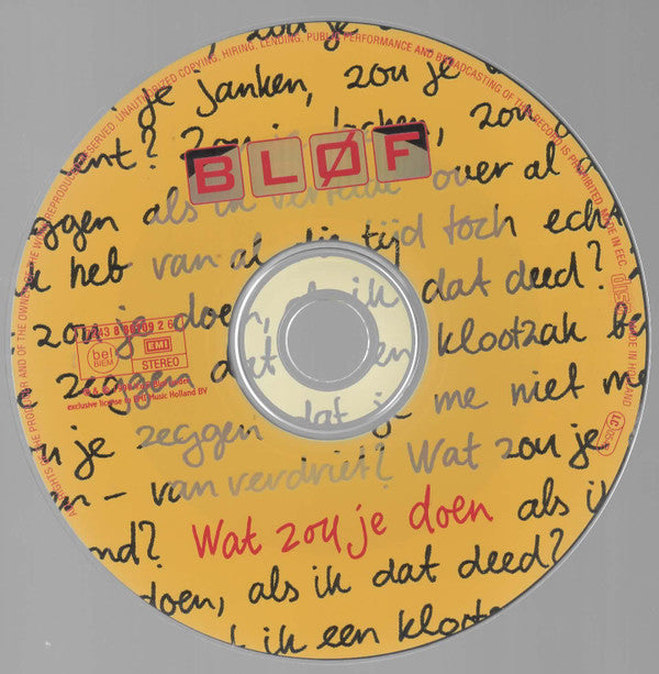 Bløf : Wat Zou Je Doen? (CD, Single)