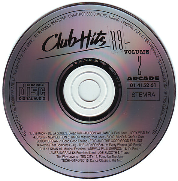 Various : Clubhits '89 Volume 2 (CD, Comp)