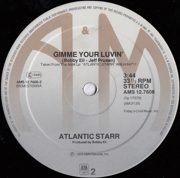 Atlantic Starr : (Let's) Rock 'N' Roll (12", Maxi)
