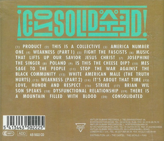 Consolidated : The Myth Of Rock (CD, Album, Bro)