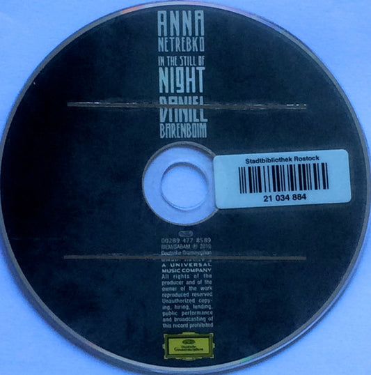 Anna Netrebko, Daniel Barenboim : In The Still Of Night (CD, Album)