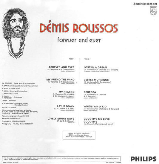 Demis Roussos : Forever And Ever (LP, Album, C.I)