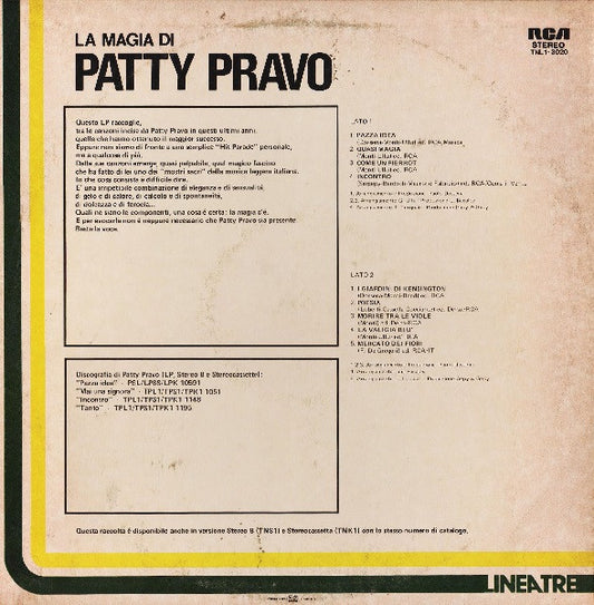 Patty Pravo : La Magia Di Patty Pravo (LP, Comp)