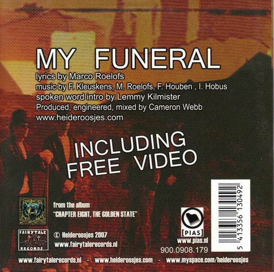 Heideroosjes : My Funeral (CD, Single)