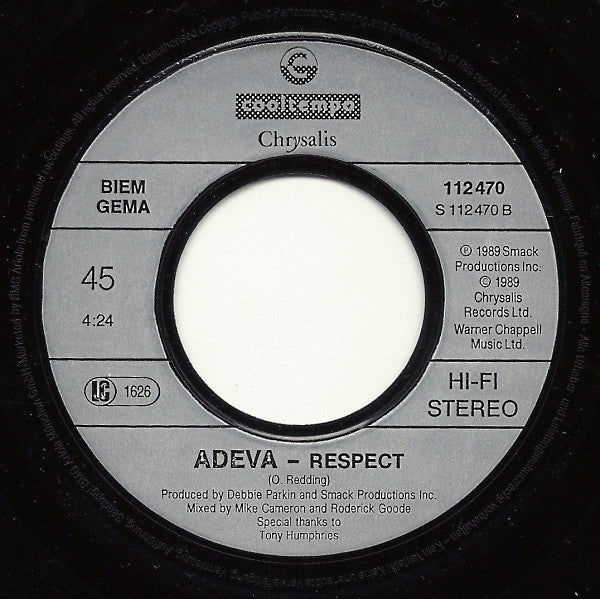 Adeva : Warning! (7", Single)