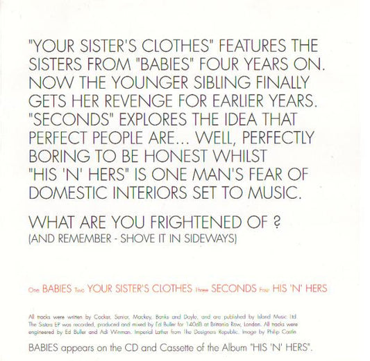 Pulp : The Sisters EP. (CD, EP)