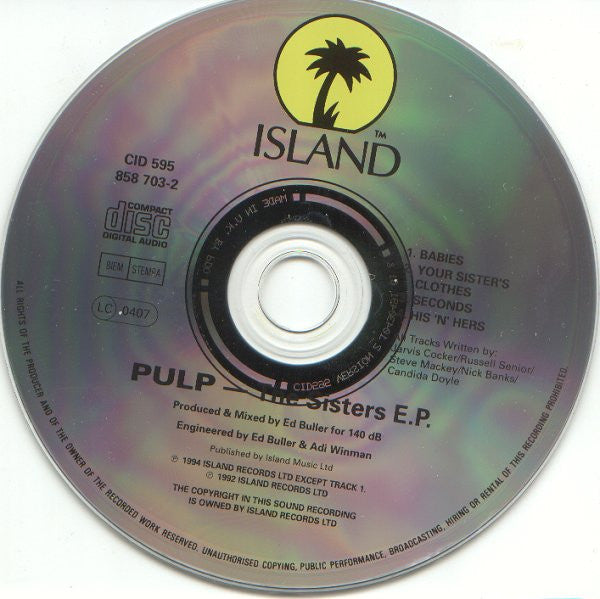 Pulp : The Sisters EP. (CD, EP)