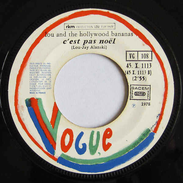 Lou & The Hollywood Bananas : Kingston Kingston (7", Single)