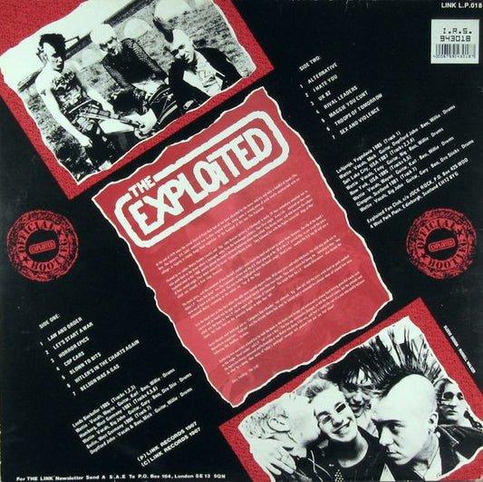 The Exploited : Live And Loud!! (LP, Album, RP, Bla)