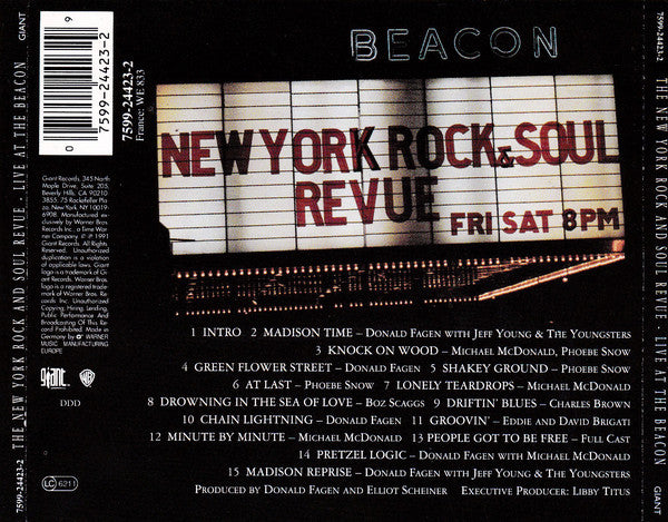 The New York Rock And Soul Revue : Live At The Beacon (CD, Album)