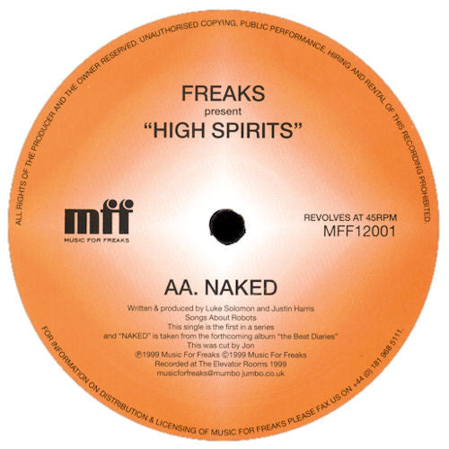 Freaks : High Spirits (12")