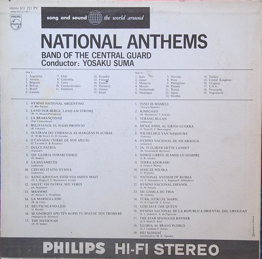 Yosaku Suma, Unknown Artist : National Anthems (LP)