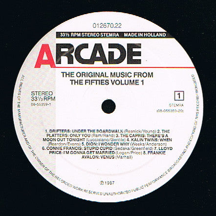 Various : The Original Music From The 50's Volume 1 (2xLP, Comp)