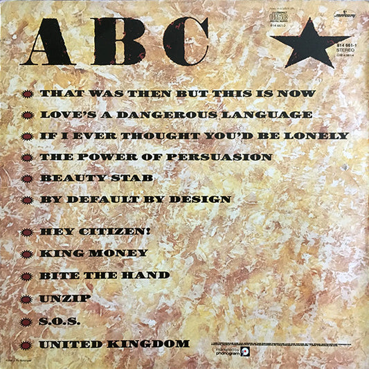 ABC : Beauty Stab (LP, Album)