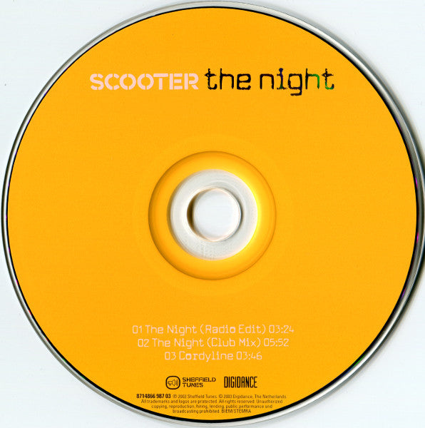Scooter : The Night (CD, Single)