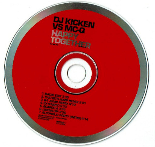 DJ Kicken Vs MC-Q : Happy Together (CD, Single)