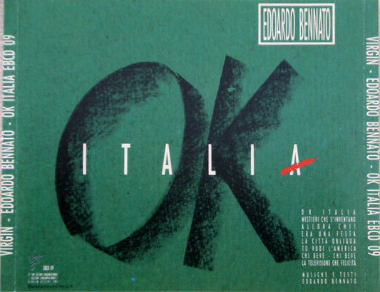Edoardo Bennato : OK Italia (CD, Album)