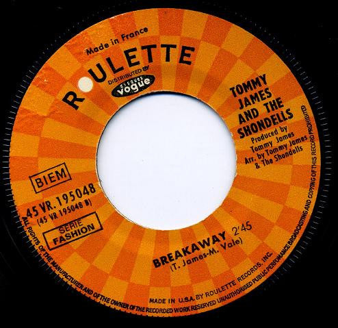 Tommy James & The Shondells : Sweet Cherry Wine (7", Single)