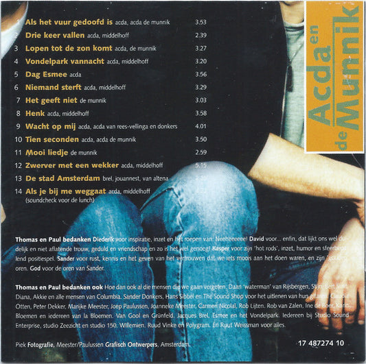Acda En De Munnik : Acda En De Munnik (CD, Album)
