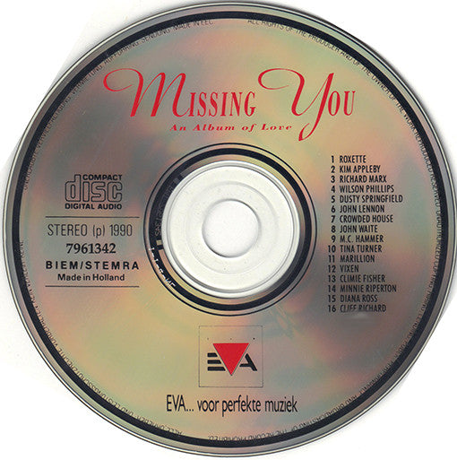 Various : Missing You - An Album Of Love (CD, Comp)