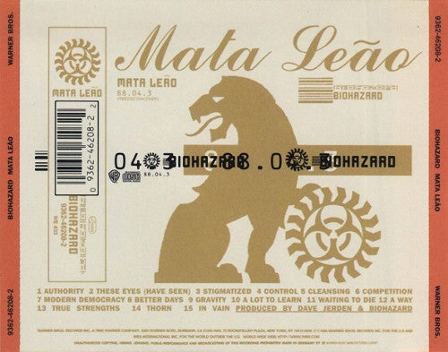 Biohazard : Mata Leão (CD, Album)
