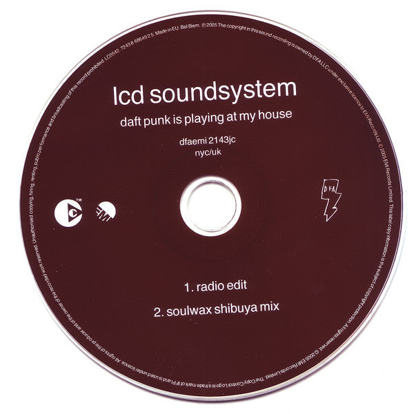 LCD Soundsystem : Daft Punk Is Playing At My House (CD, Single, Copy Prot.)