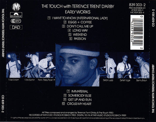 The Touch With Terence Trent D'Arby : Early Works (CD, Album)