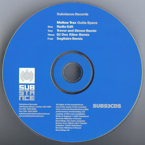 Mellow Trax : Outta Space (CD, Single)