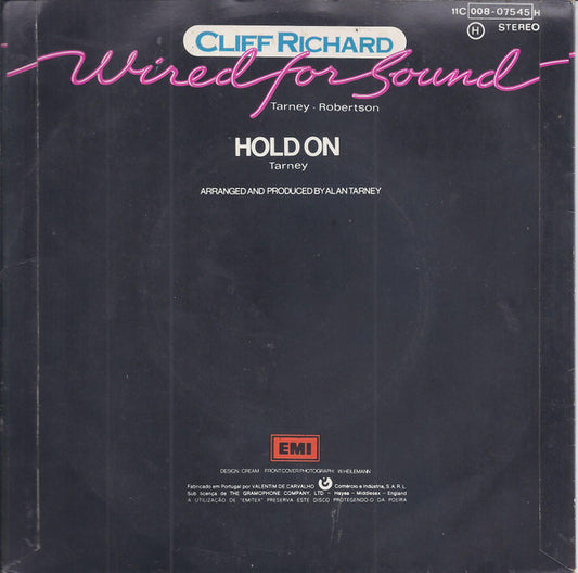 Cliff Richard : Wired For Sound (7", Single)