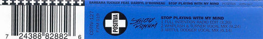 Barbara Tucker Featuring Darryl D'Bonneau : Stop Playing With My Mind (CD, Single)