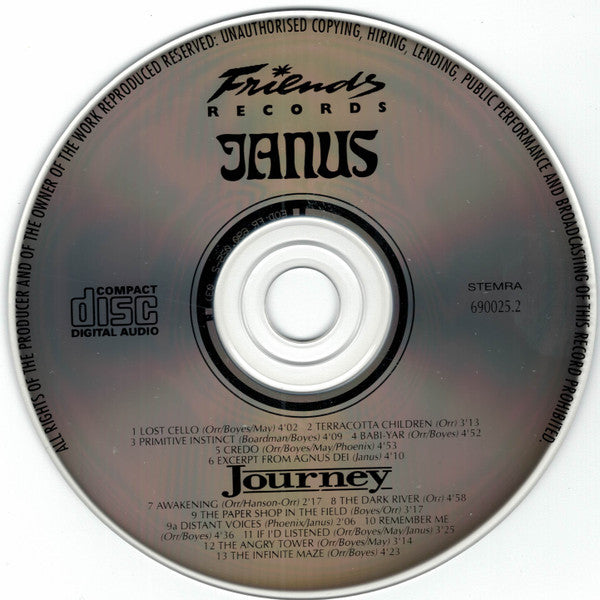 Janus (5) : Journey (CD, Album)