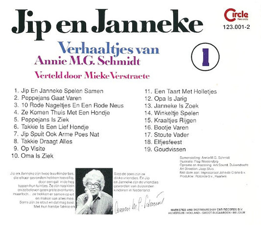 Annie M.G. Schmidt : Jip En Janneke - Verhaaltjes Van Annie M.G. Schmidt (CD, Album)