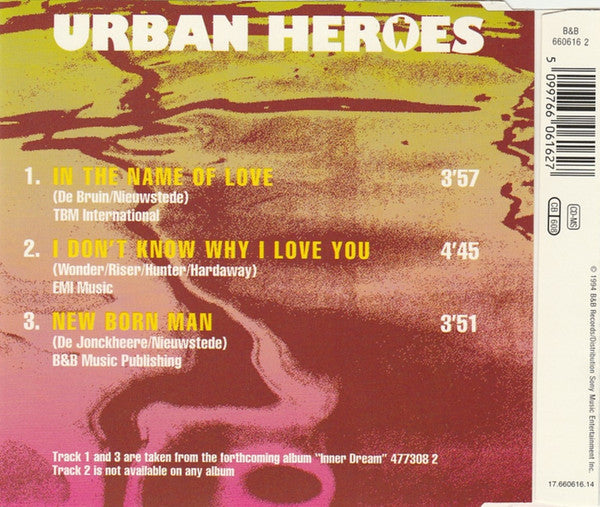 Urban Heroes : In The Name Of Love (CD, Maxi)