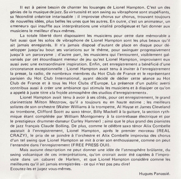 Lionel Hampton : The Complete Paris Session 1953 (CD, Comp)