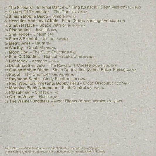 Simian Mobile Disco : FabricLive.41 (CD, Mixed, Promo, Car)