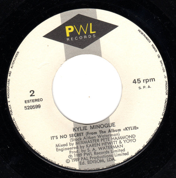 Kylie Minogue : Wouldn't Change A Thing (7", Single)