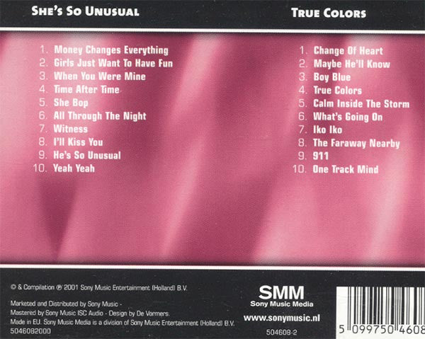 Cyndi Lauper : She's So Unusual / True Colors (CD, Album, RE + CD, Album, RE + Comp)
