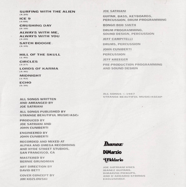 Joe Satriani : Surfing With The Alien (CD, Album, Blu)