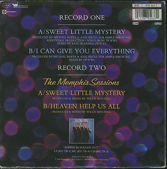 Wet Wet Wet : Sweet Little Mystery (2x7", Single, Ltd)