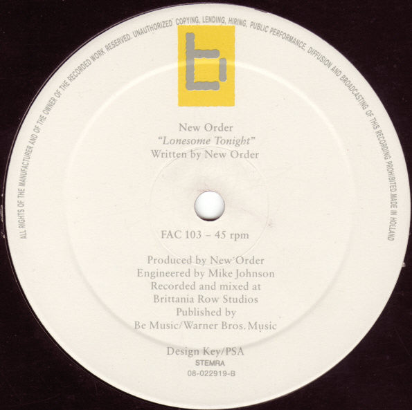 New Order : Thieves Like Us (12")