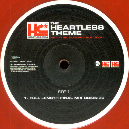 Heartless Crew : The Heartless Theme AKA "The Superglue Riddim" (12", Ora)