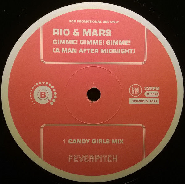 Rio & Mars : Gimme! Gimme! Gimme! (A Man After Midnight) (Promo 2) (12", Promo)