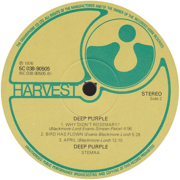 Deep Purple : Deep Purple (LP, Album, RE)