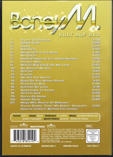 Boney M. : Gold - 20 Superhits ...And More (DVD-V, PAL)