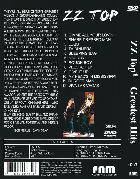 ZZ Top : Greatest Hits (DVD-V, PAL)