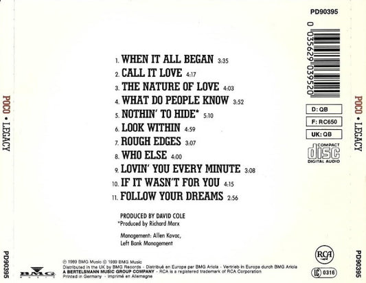Poco (3) : Legacy (CD, Album)
