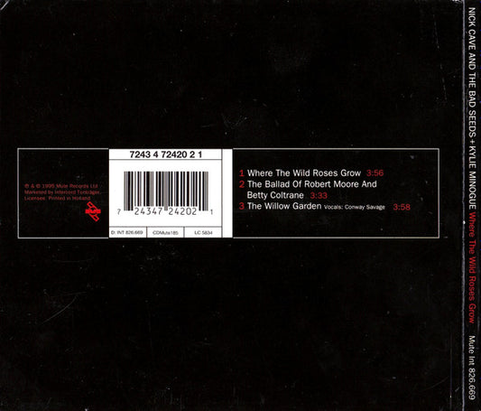 Nick Cave & The Bad Seeds + Kylie Minogue : Where The Wild Roses Grow (CD, Single, Dig)